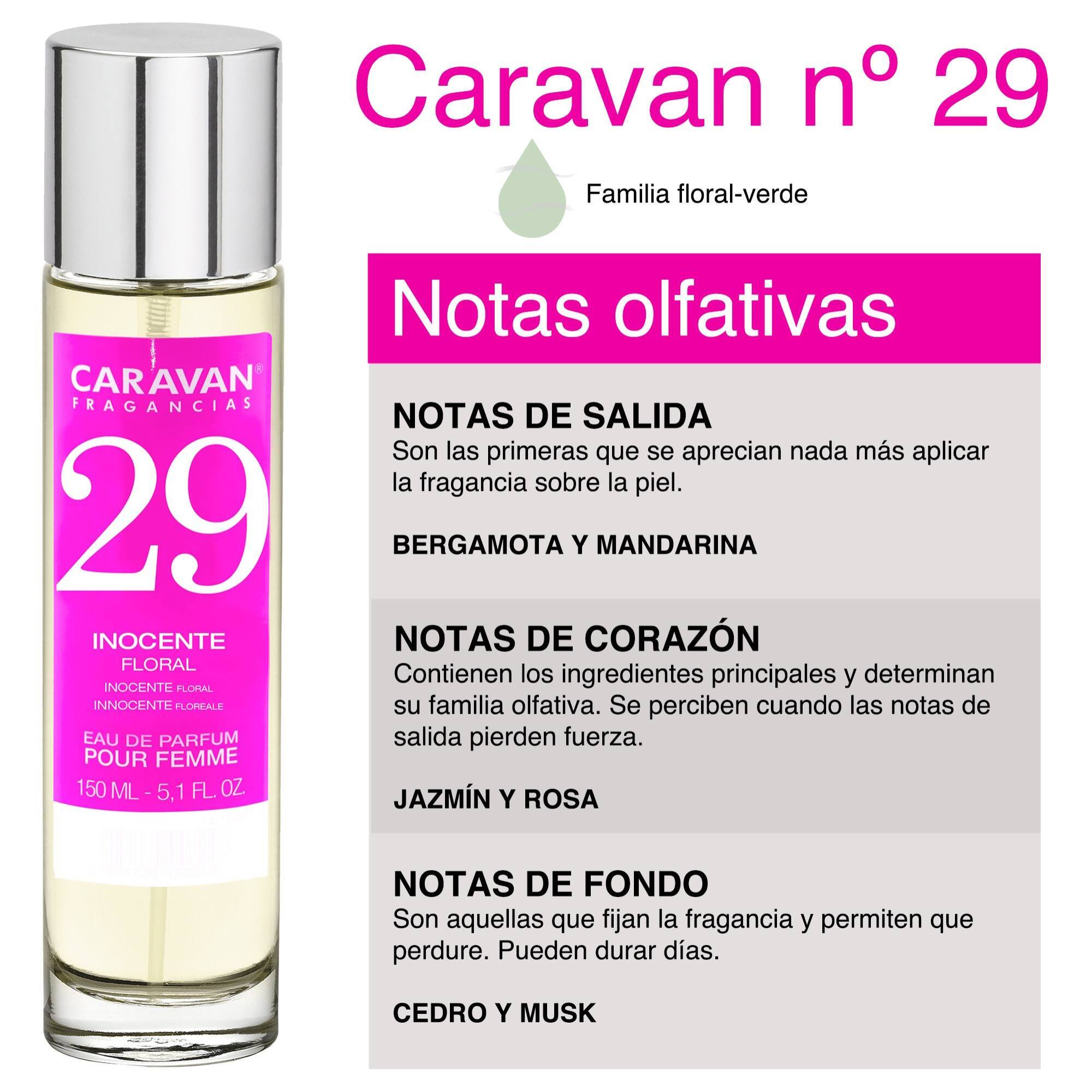 Caravan fragancias - caja de regalo con 2 perfumes: nº26 y nº29 de 150 ml, para mujer
