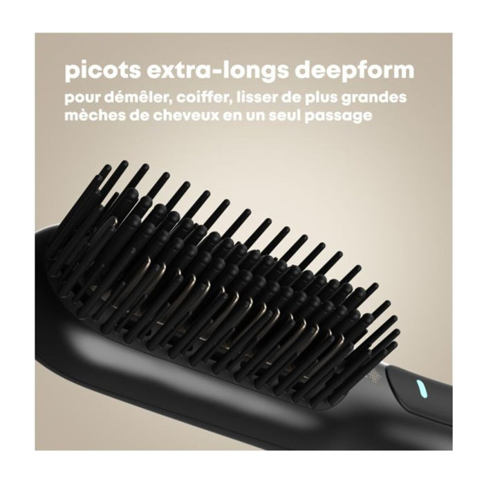 Brosse lissante soufflante REVAMP Deepform 2 en 1 Progloss