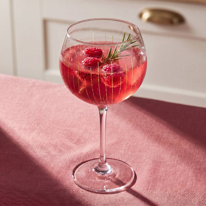 Lot de 2 verres à gin Lunis 60cl doré