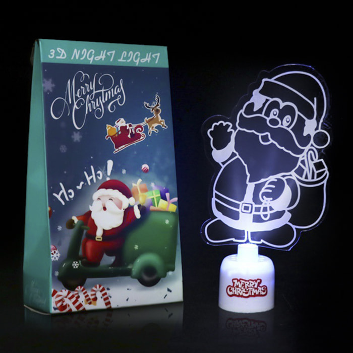 Lámpara Led Navidad diseño Santa Claus.