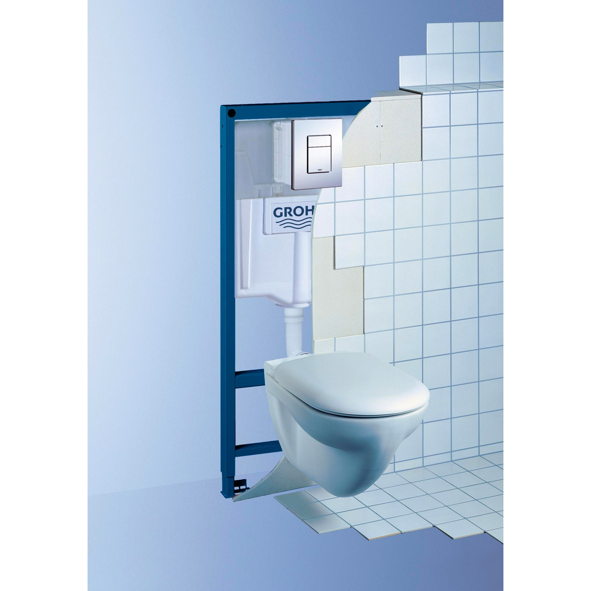 GROHE Plaque de commande WC Skate Cosmopolitan chrome