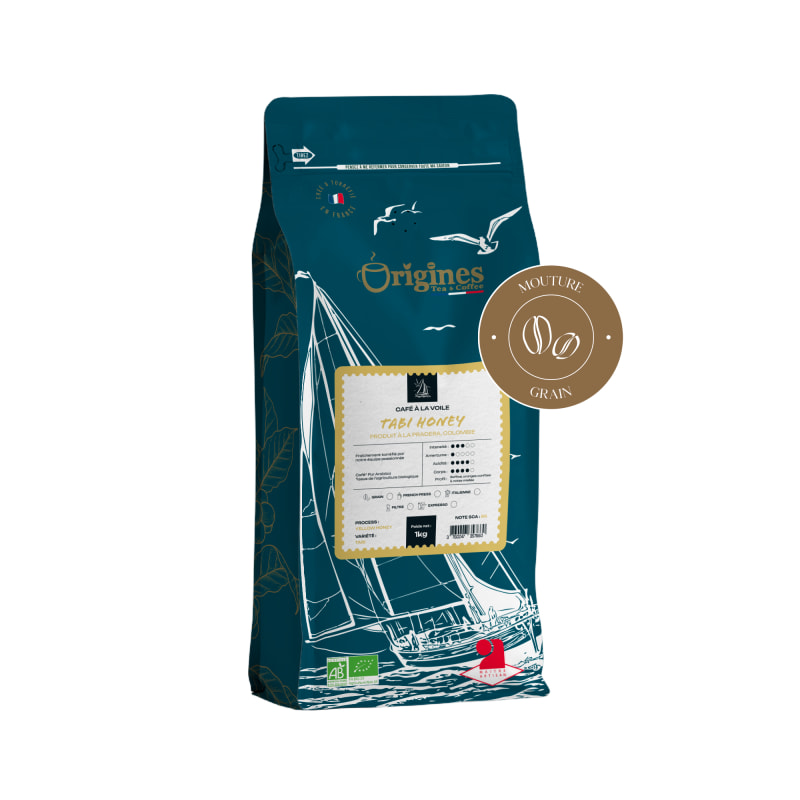 Café Bio à la voile - Tabi Honey - Grain 1kg