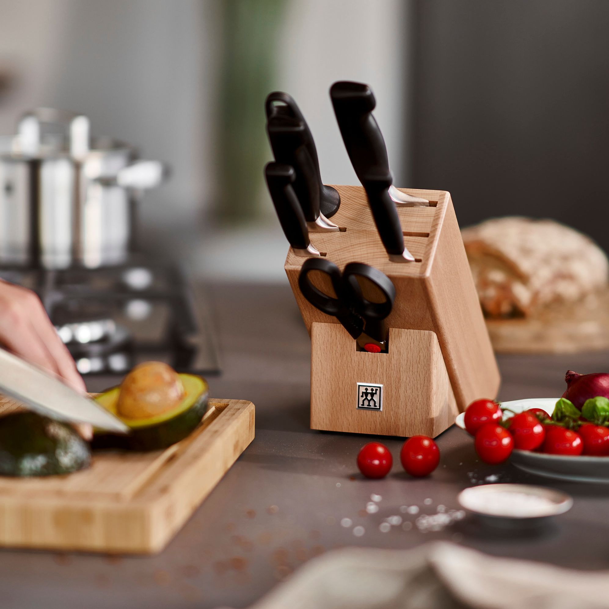 8-pcs, Bloc de couteaux, Nature