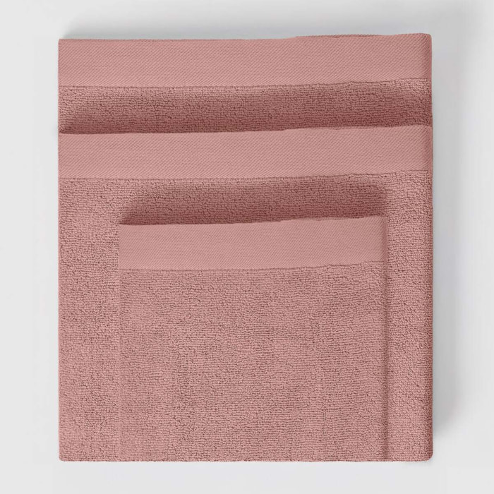 Toalla de baño 400gr doble rizo rosa keike