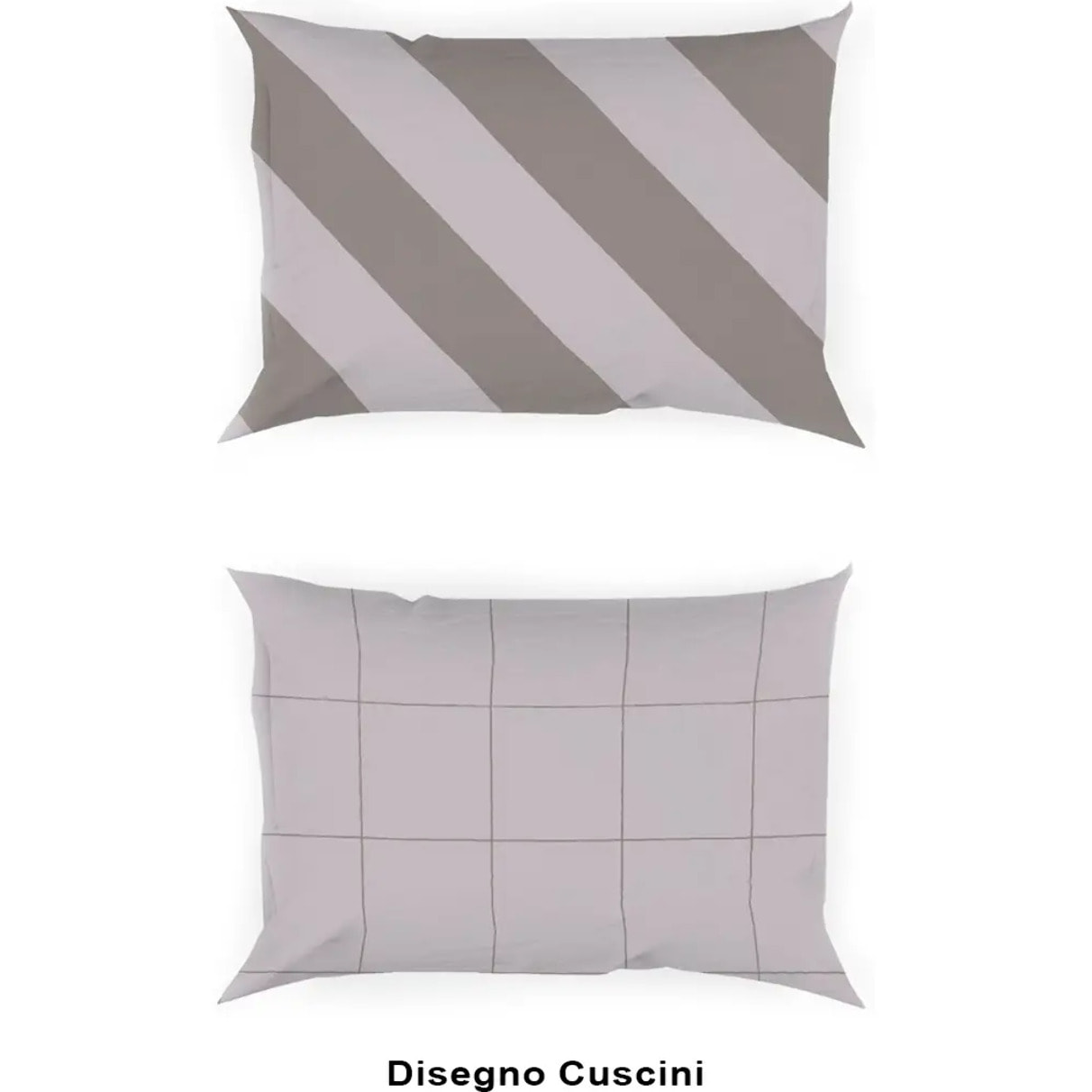 Completo Lenzuola ELITE BEIGE 100% Cotone e Made in Italy a righe moderno