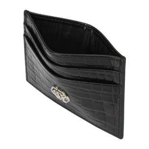 PHILIPP PLEIN Leather Card Holder Cocco