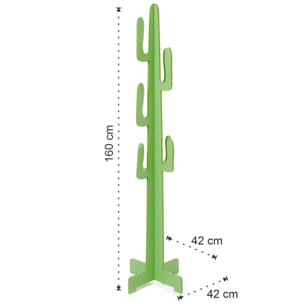 Porte-manteau Tomasucci MEXICO, en MDF, vert, 42 × 42 × 160 cm