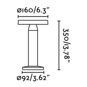 CAIRO Baliza portátil negro