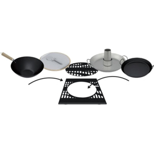 Barbecue gaz CAMPINGAZ 3 SERIES CLASSIC WLX inox 3 brûleurs sur chariot, 61x45 cm