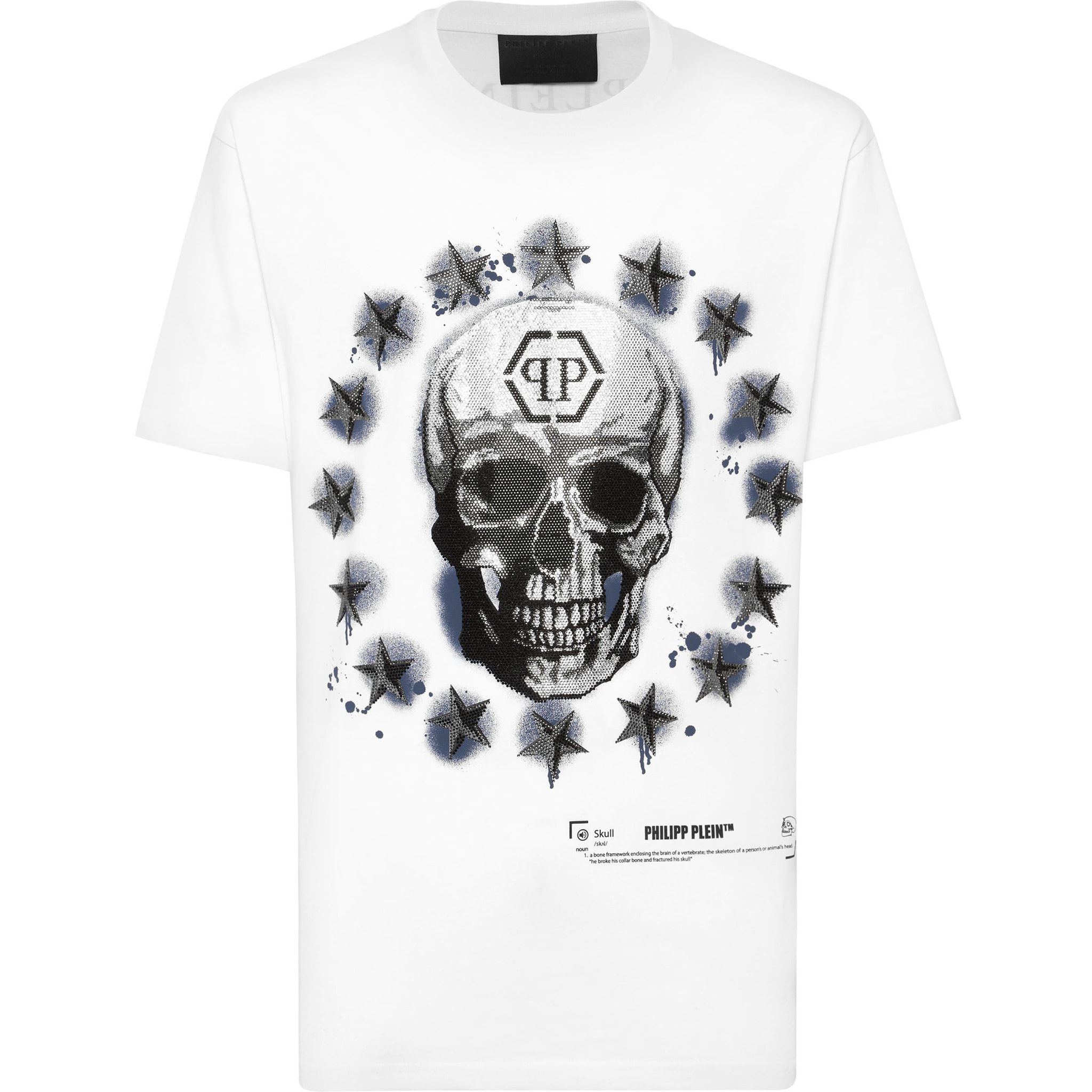 PHILIPP PLEIN Camiseta de cuello redondo y manga corta SKULL