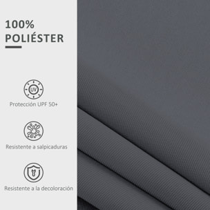 Techo de Repuesto para Toldo 2,8x2,5 m Toldo de Lona con Protección UV 50+ Impermeable Tela de Repuesto para Patio Terraza Jardín Gris