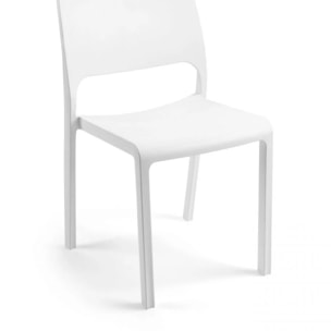 Pack 4 sillas de exterior Shine Blanco