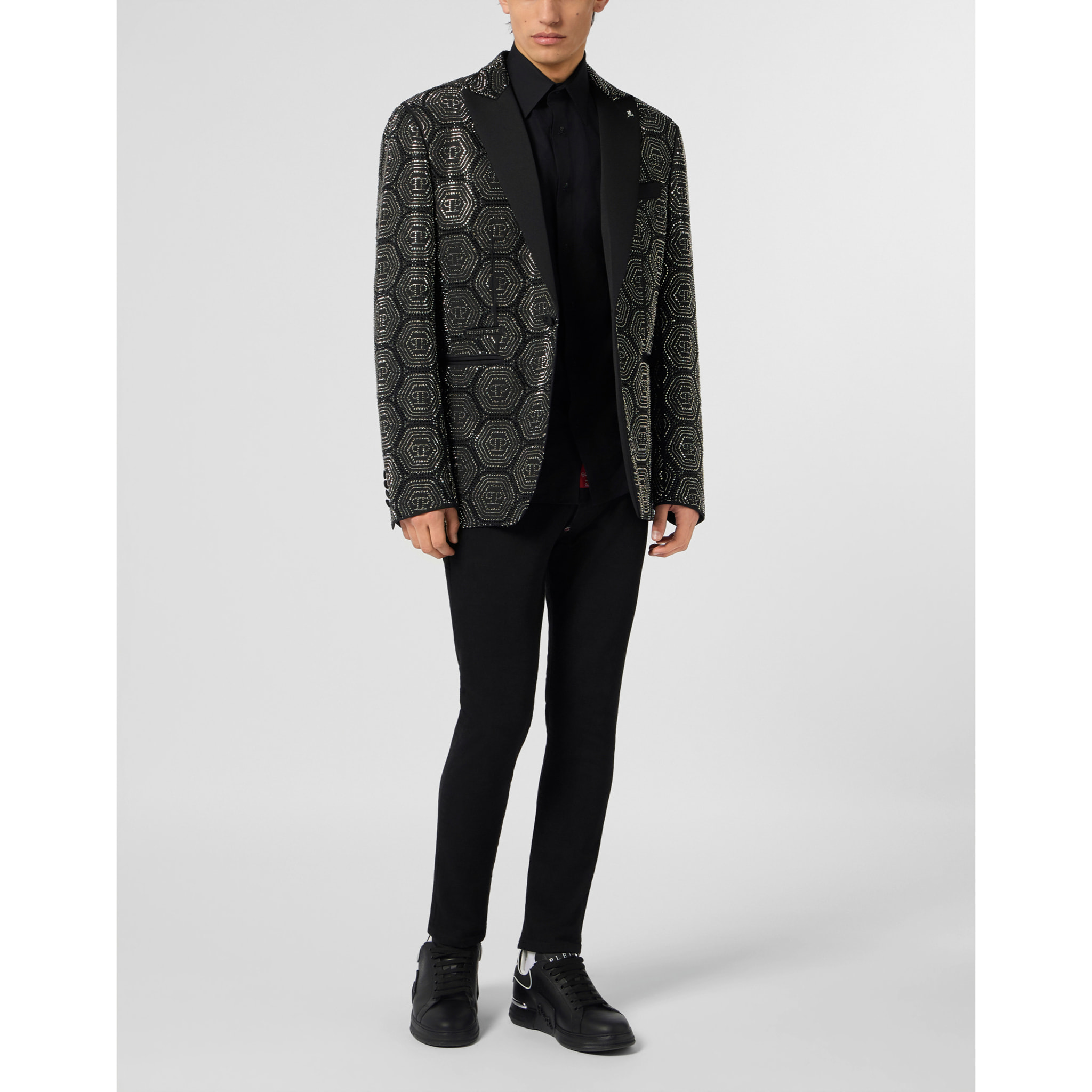 PHILIPP PLEIN Lord Fit Blazer Bling Monogram