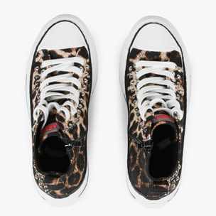 Sneakers alte stampa leopardo