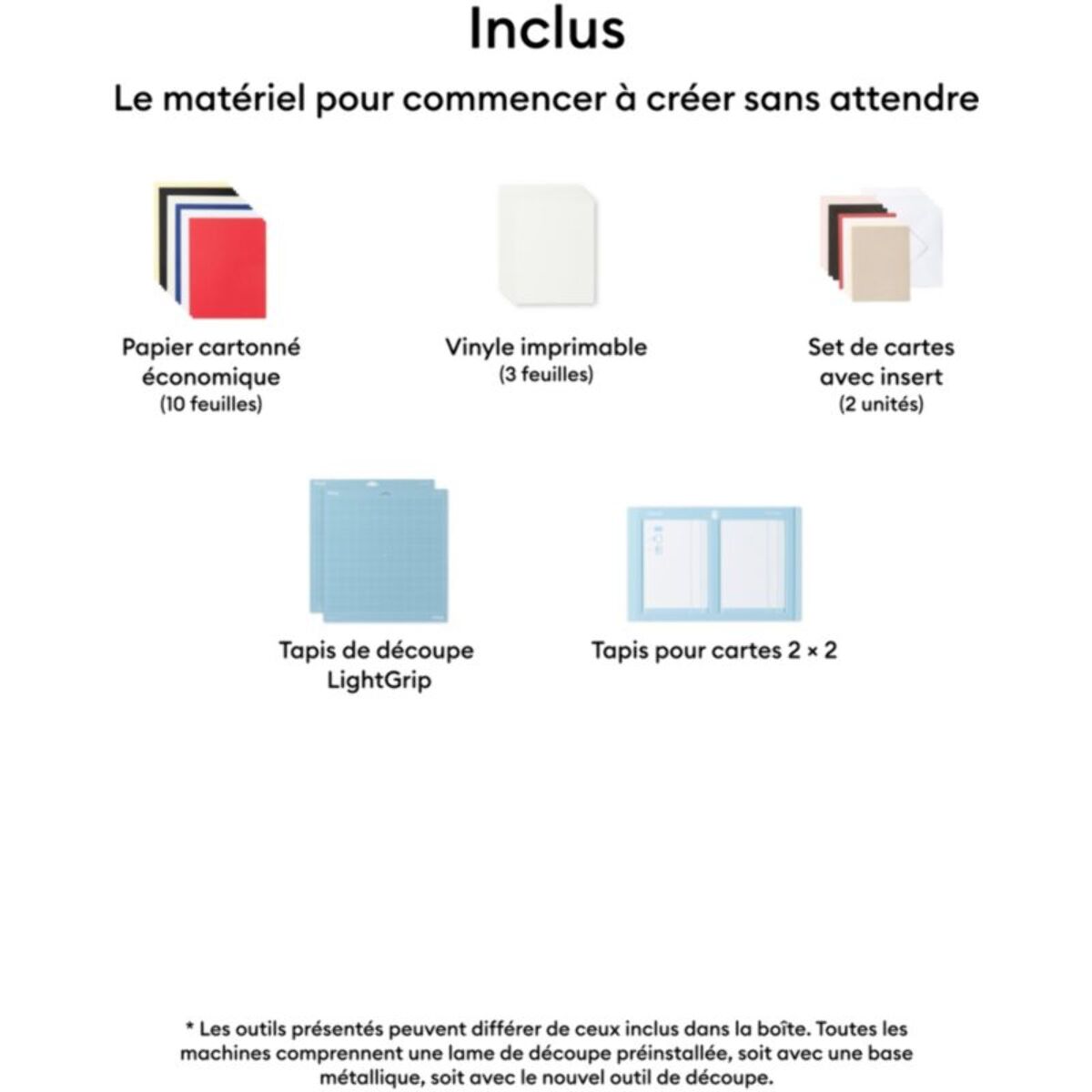 Machine de découpe CRICUT Pack Explore 5 Crème