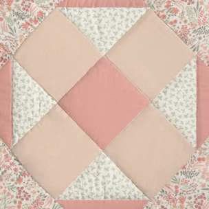 Funda de cuadrante algodón patchwork Crepatcol color rosa 100% Algodón