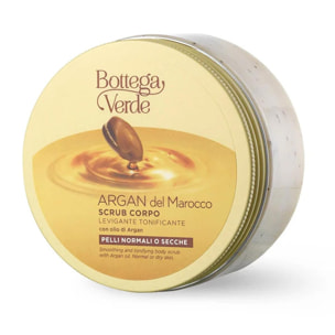 Argan del Marocco - Scrub corpo - levigante tonificante - con olio di Argan - pelli normali o secche