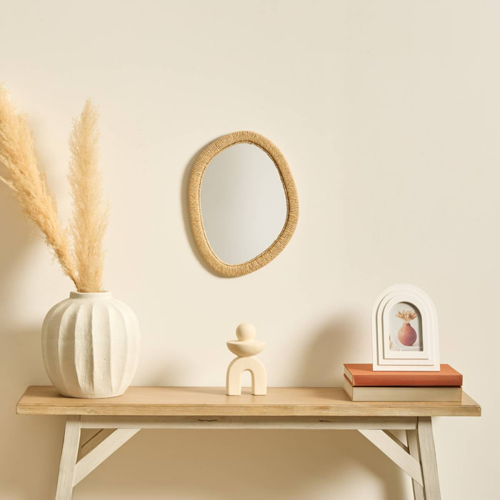 Miroir Tilia 31x40cm organique corde
