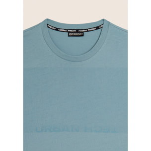 T-shirt Regular con Stampa Urban Tech