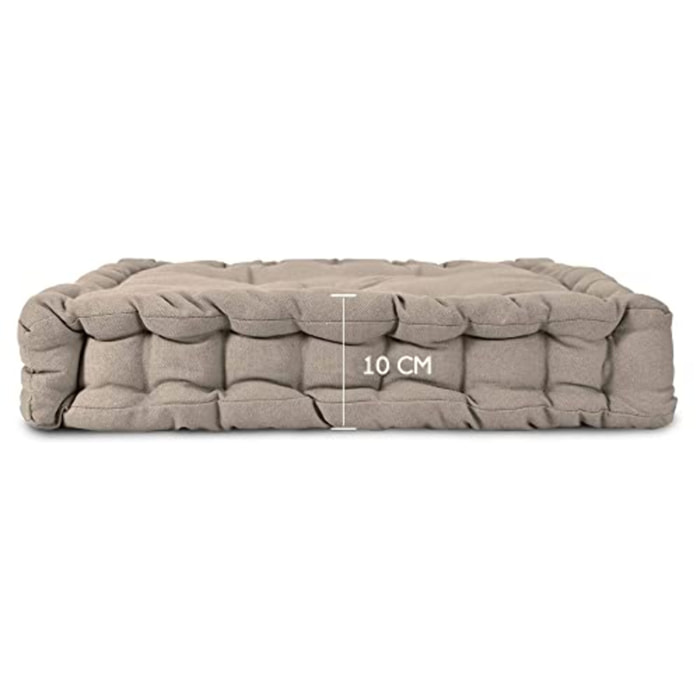 INTRECCI – Cuscino arredo 40x40 cm con maniglie, ideale per panche, giardino e picnic