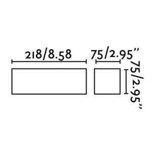 EACO 1 Lampe applique blanc