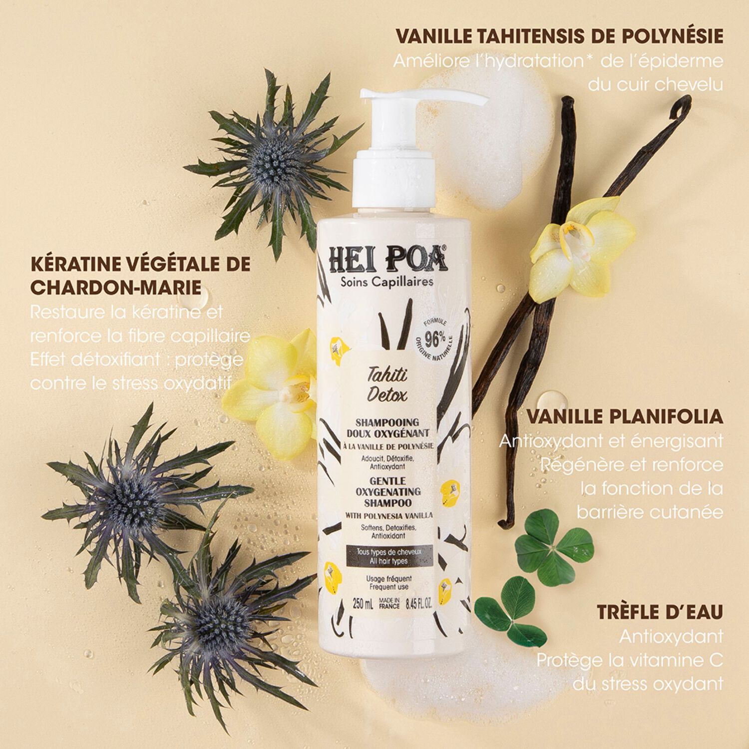 Tahiti Detox - Shampooing Doux Oxygenant 250 ml