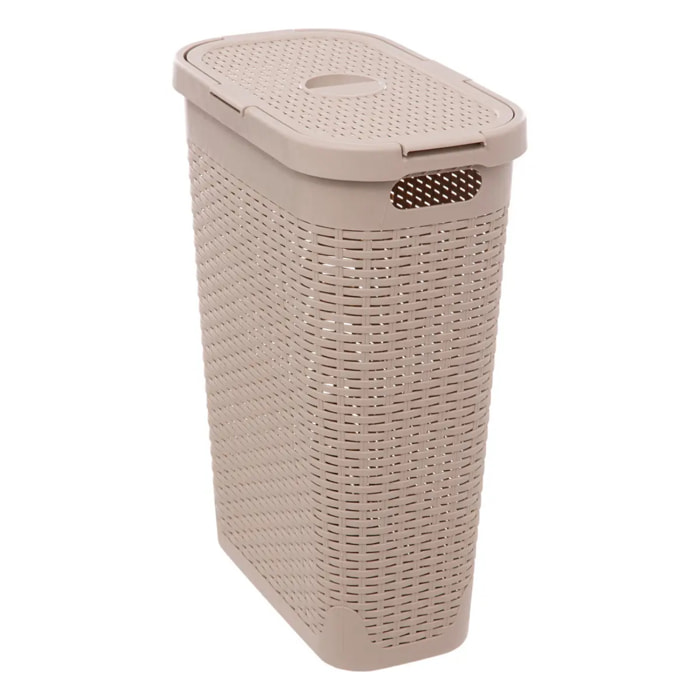 Corbeille slim Rattan 40L lin