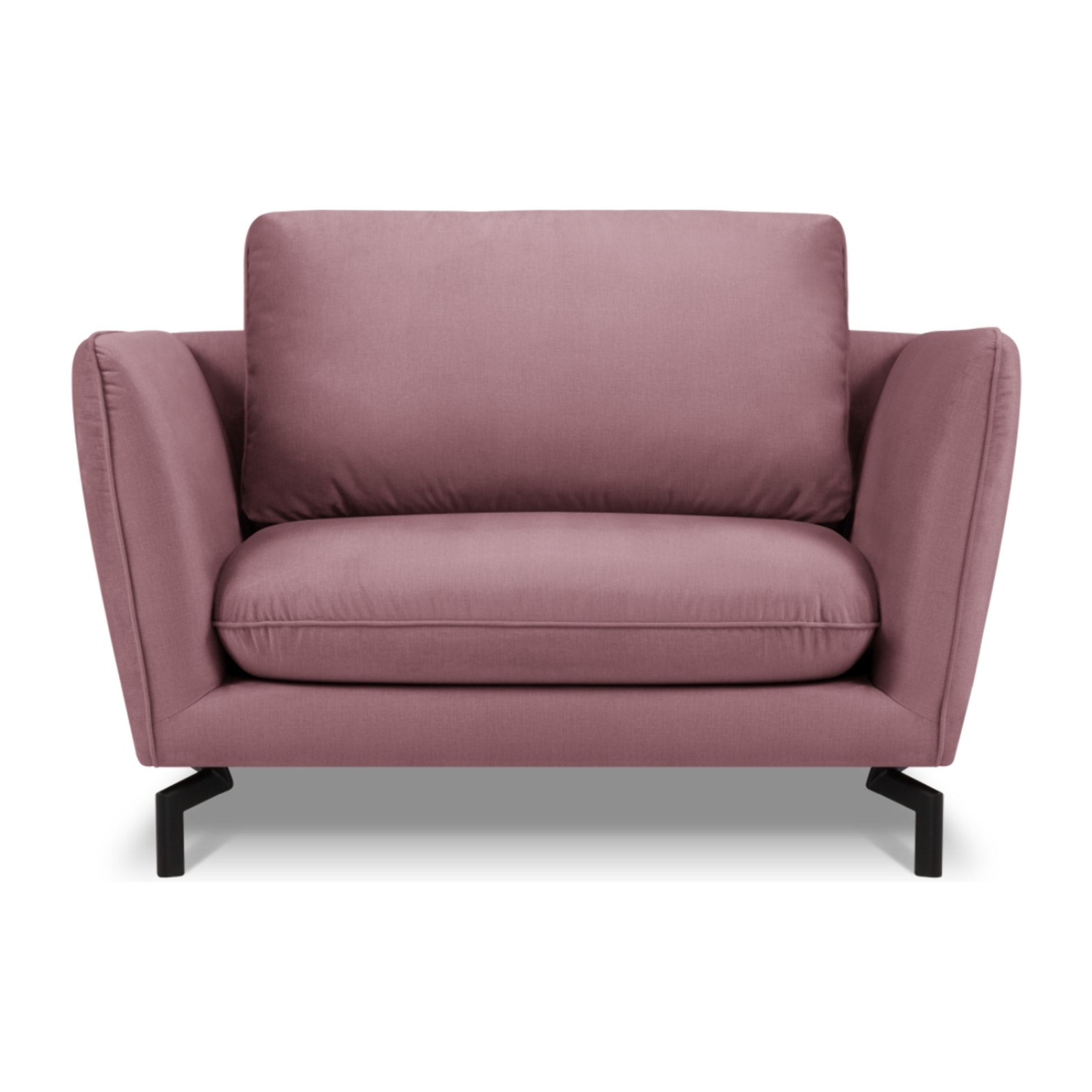 Fauteuil xl "Podium" en velours rose