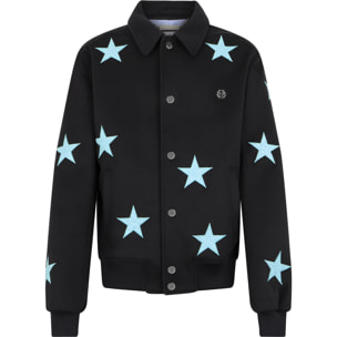 PHILIPP PLEIN Wool Coster Jacket Cocco Stars