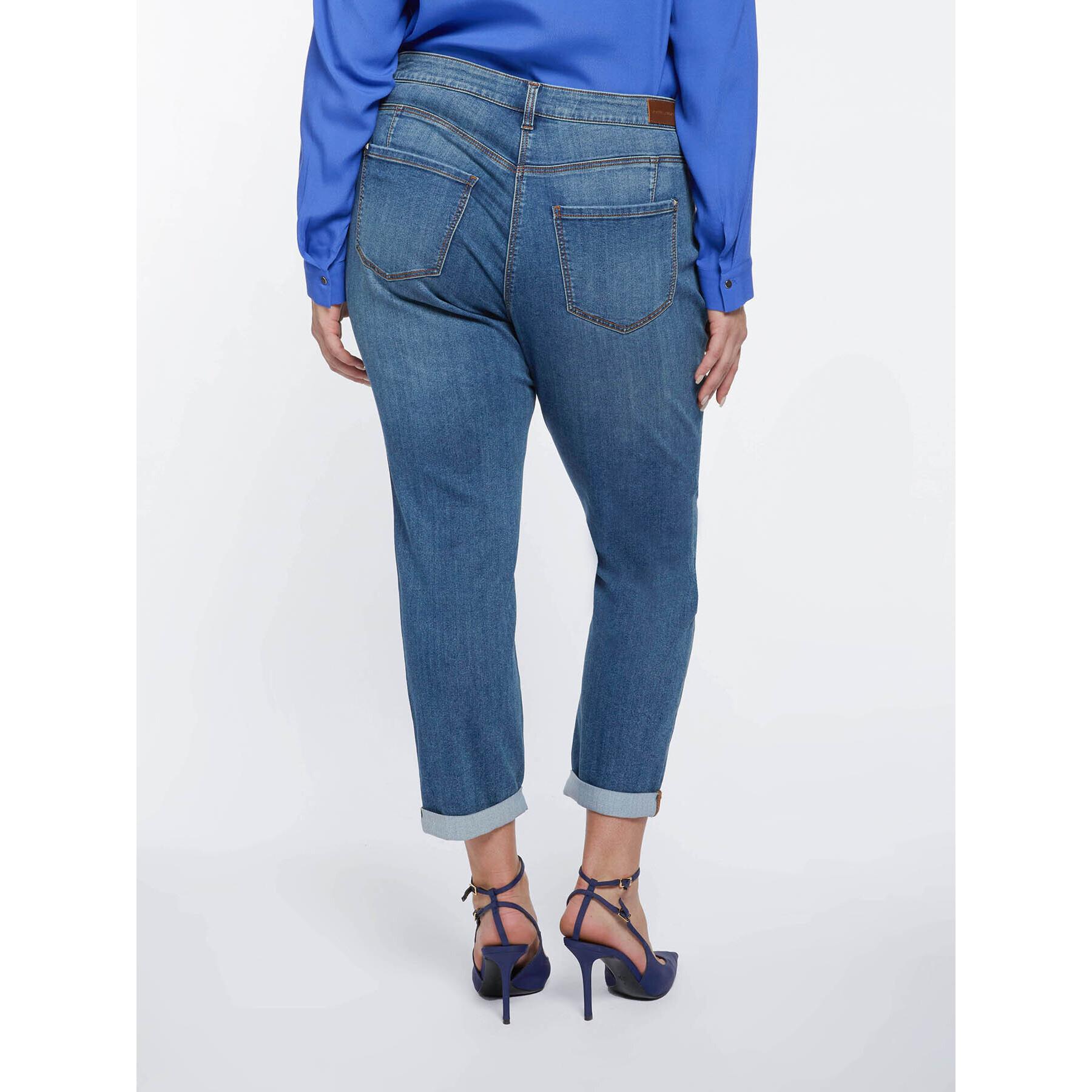 Fiorella Rubino - Vaqueros Zaffiro slim girl fit - Azul