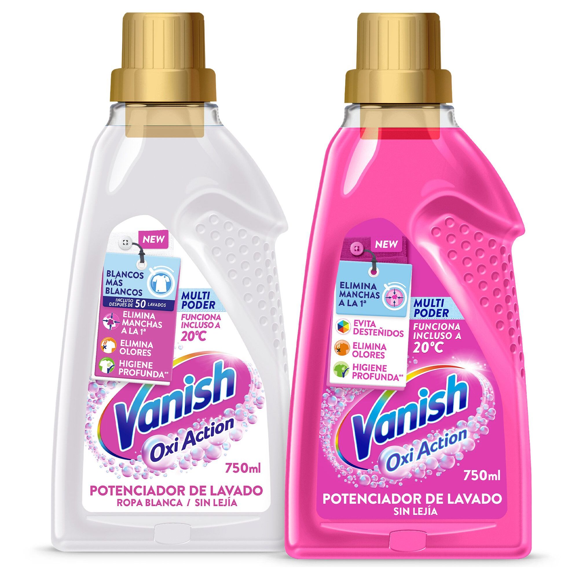 PACK VANISH GEL WHITE+PINK 750+750ML