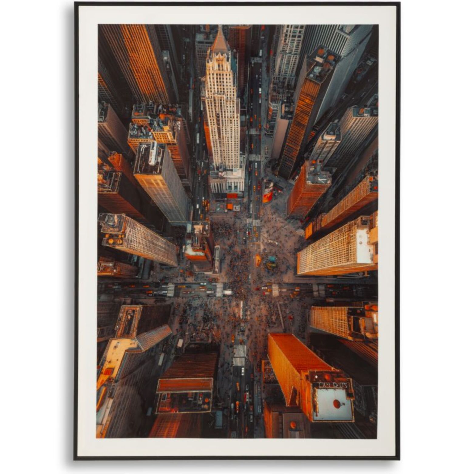 STAMPA SU TELA LACCATA NEW YORK C/CORNICE -B- CM 72X4X102