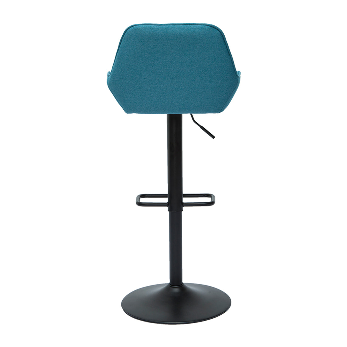 Tabourets de bar réglables design en tissu bleu (lot de 2) RONNIE