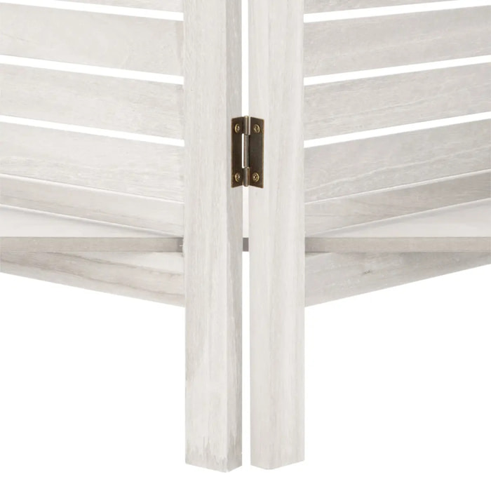 Paravent "Tiam" 3 étagères blanc H170cm