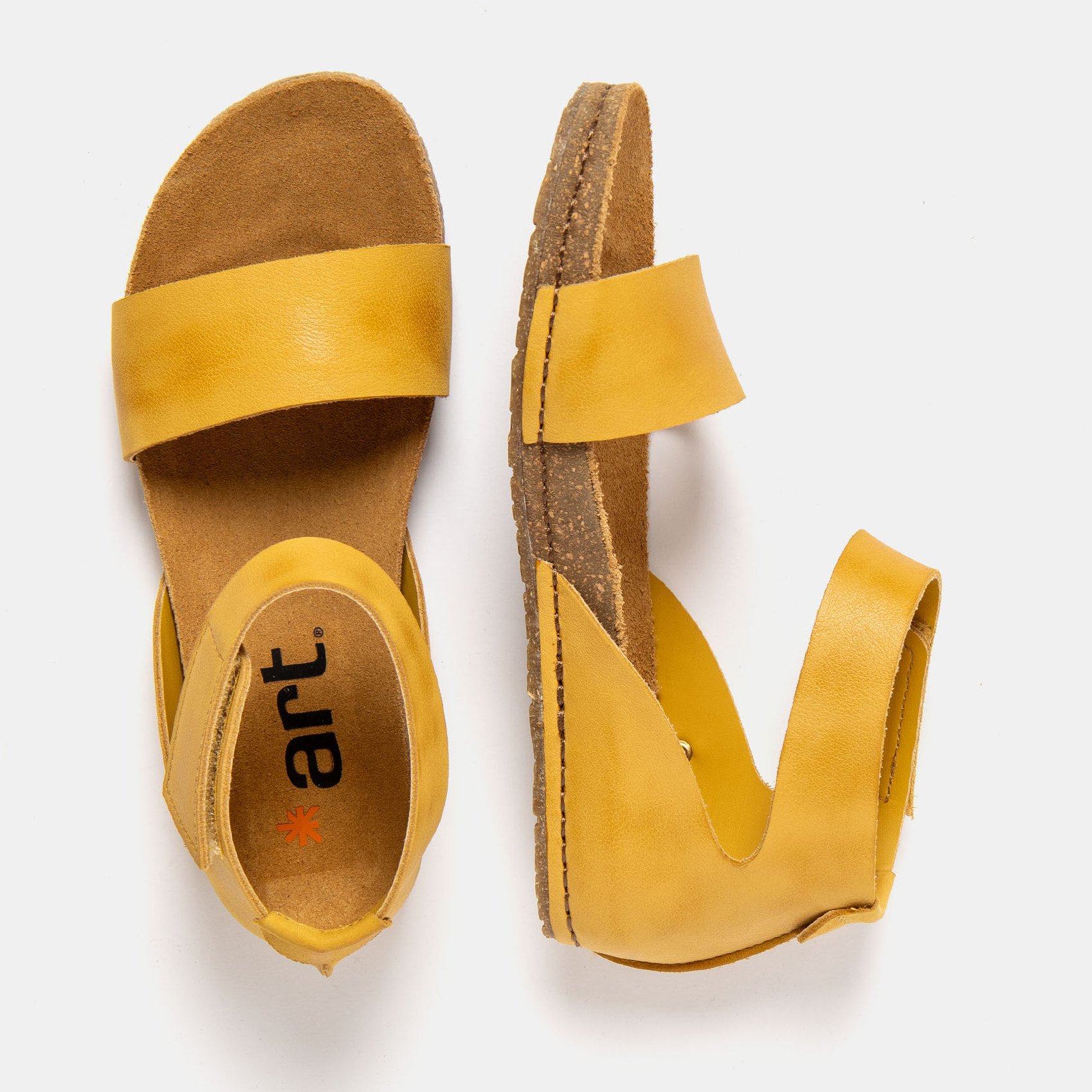 Sandalias 0382 ROMA YELLOW/ CRETA color Yellow