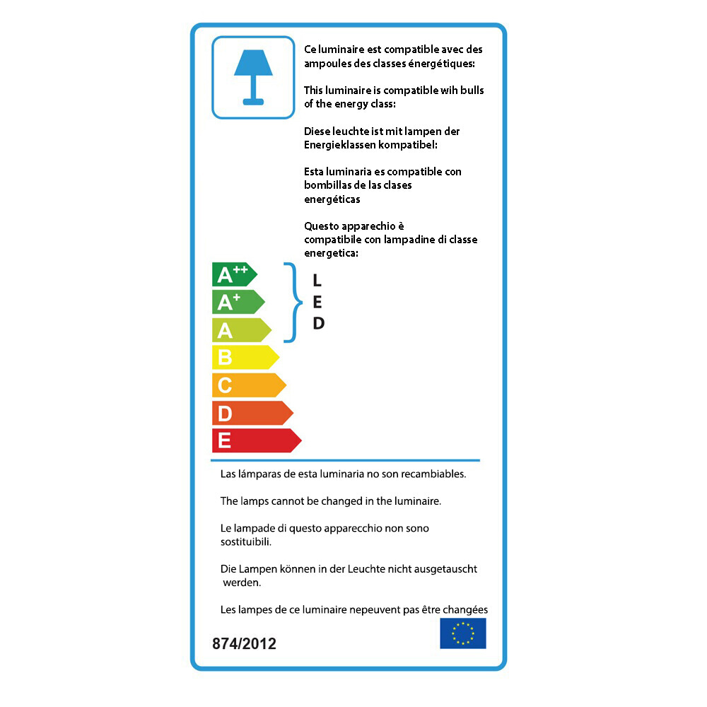 Lampadina LED Portatile Con Corda - Ø5,5x16,5 cm