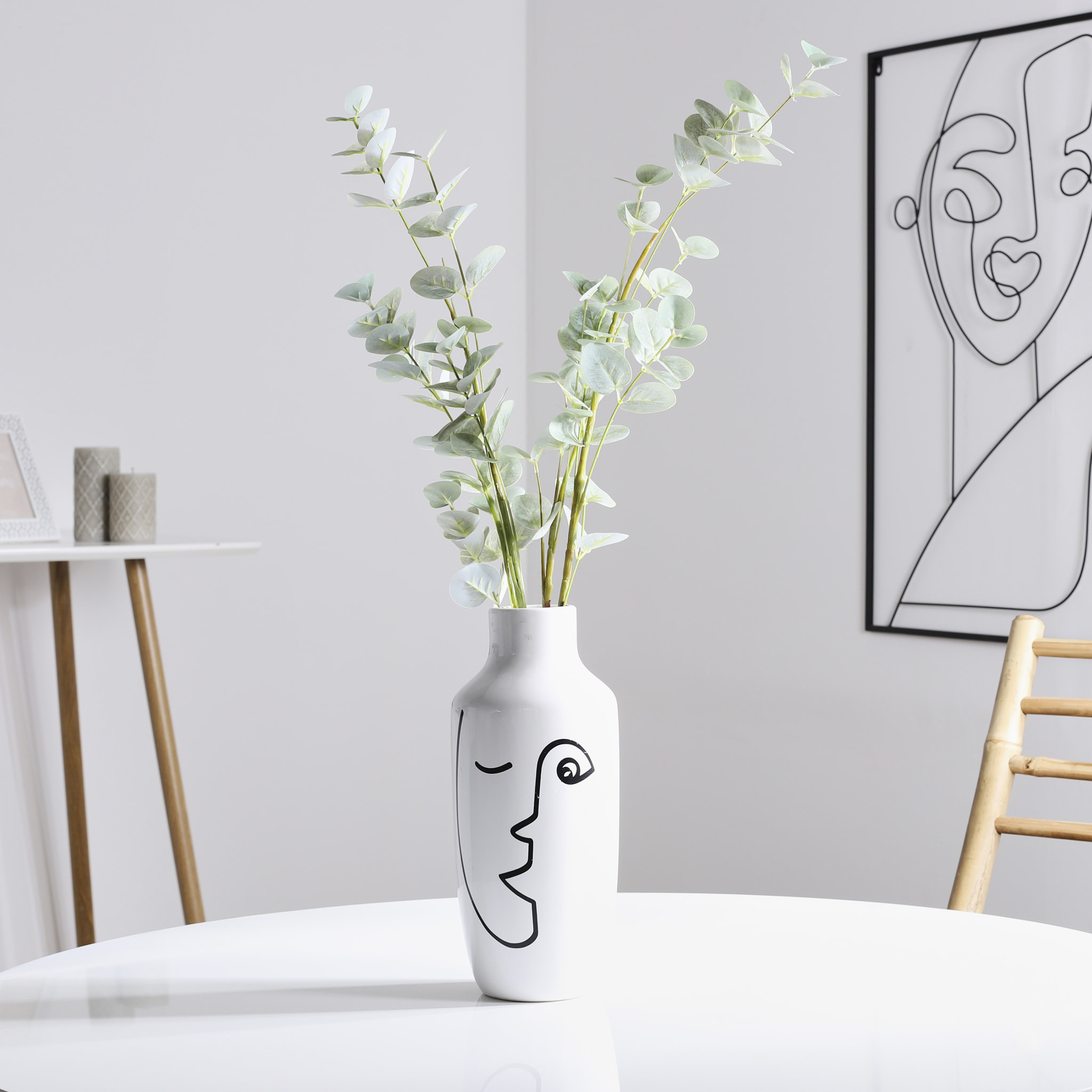 Vase - HOME DECO FACTORY - Arty - Céramique - Blanc