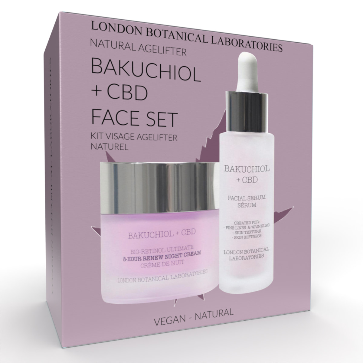 Set facial LBL- CBD + Bakuchiol (suero + crema hidratante)