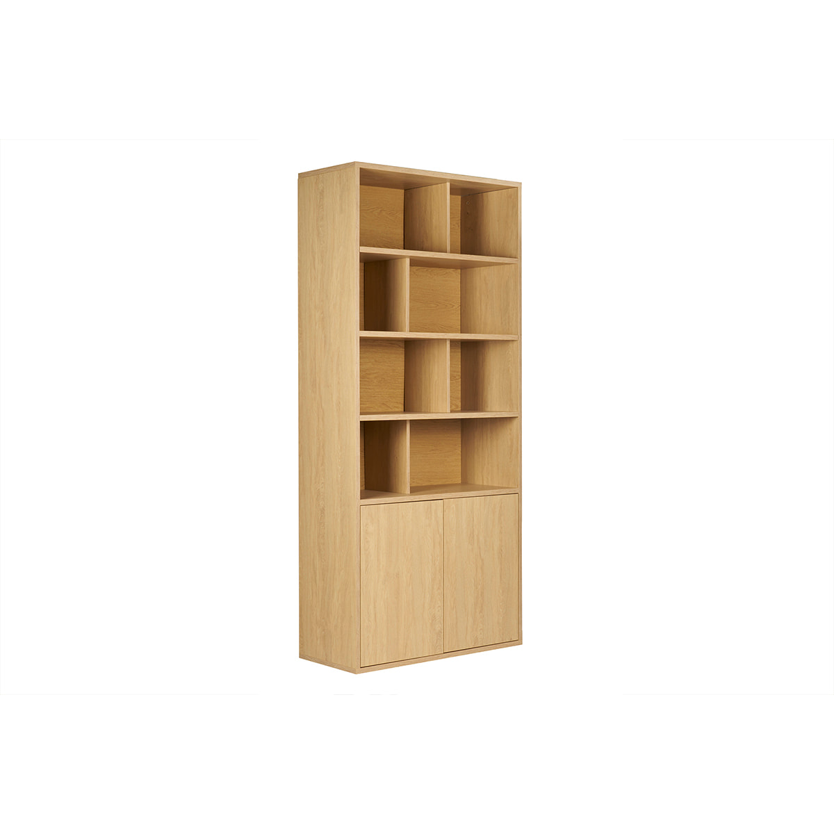 Bibliothèque finition bois clair chêne L92 cm NAGANO