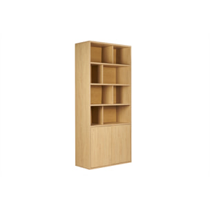 Bibliothèque finition bois clair chêne L92 cm NAGANO