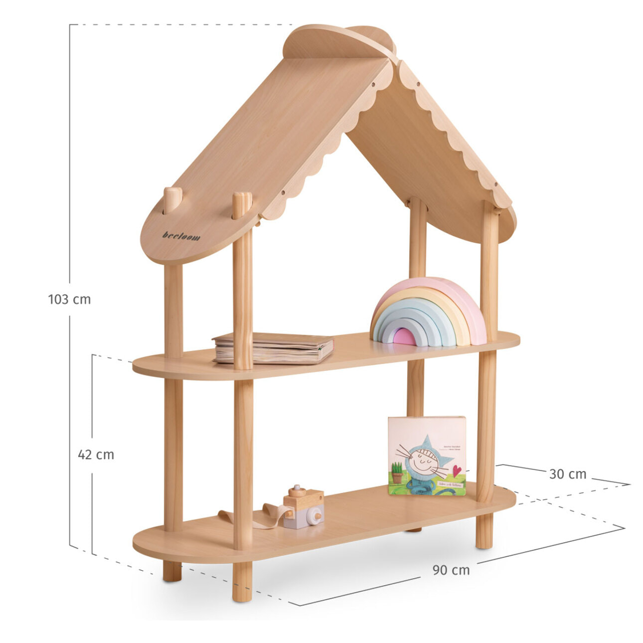 Estantería Montessori STORY HOUSE, diseño infantil para juguetes