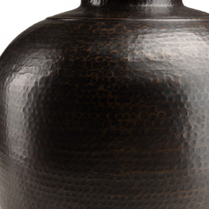 HONORE - Vase alu L60cm H70cm couleur cuivre noir antique effet martelé