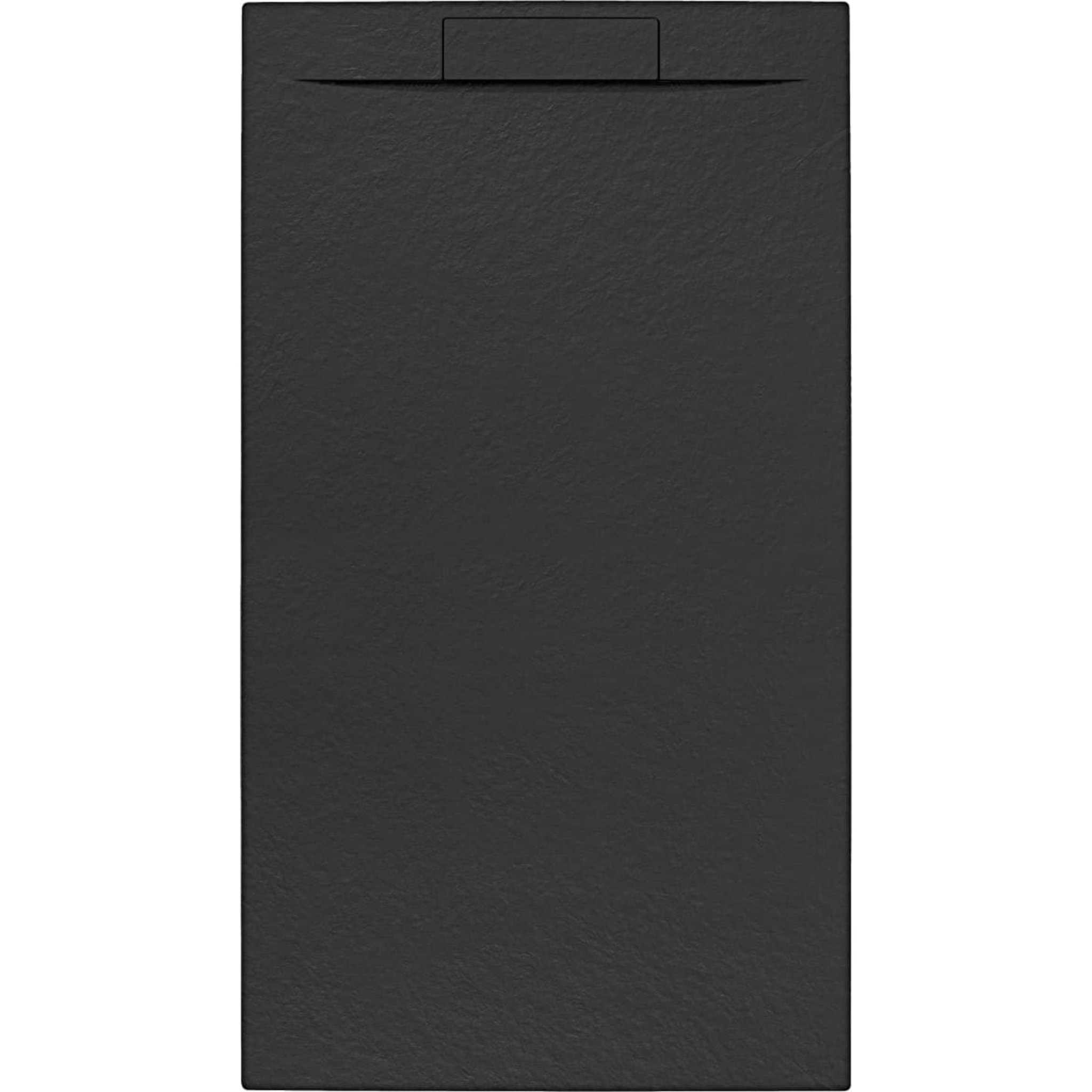 Fusion Receveur de douche 140x80cm en marbre coulé, Noir (SATFU14080G)
