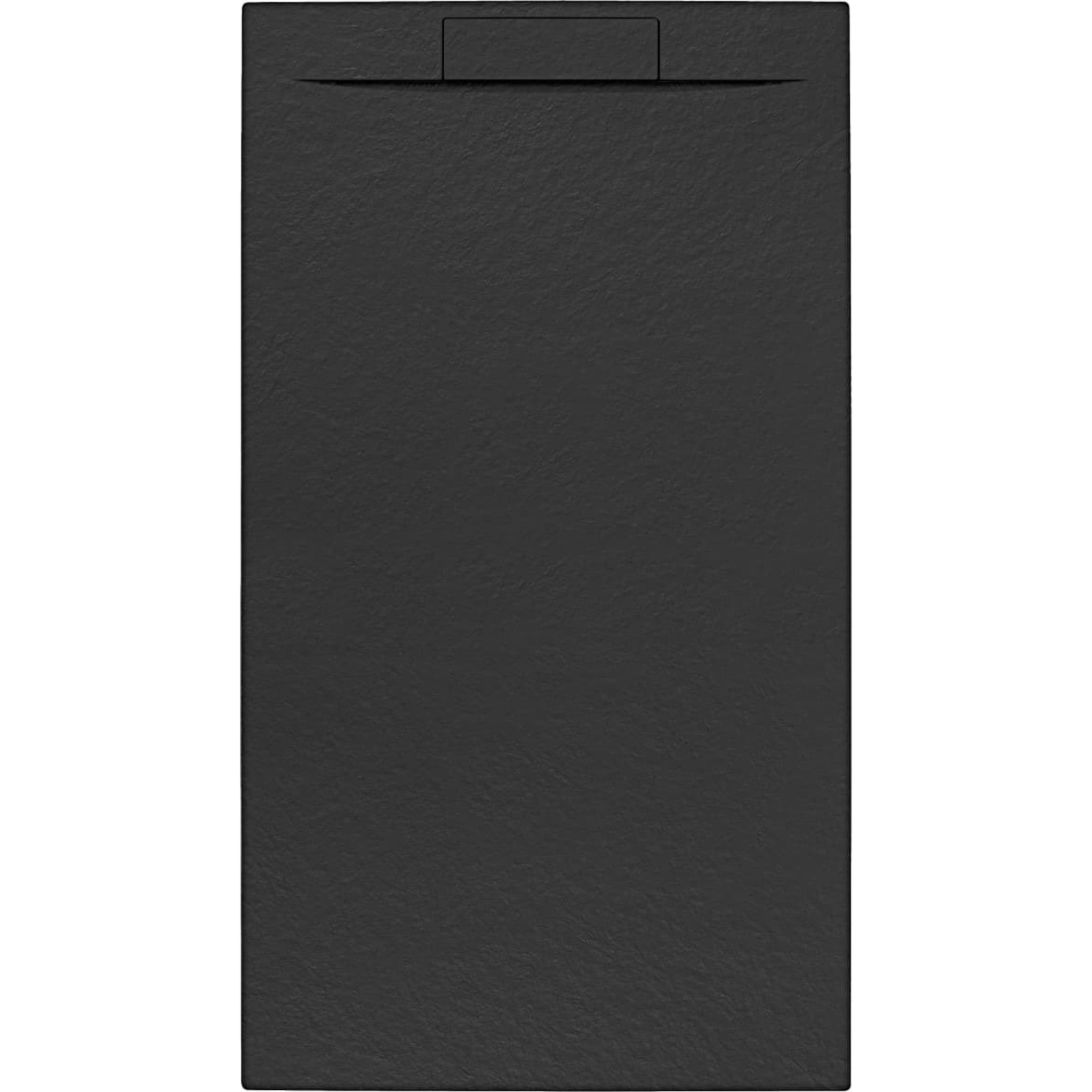 Fusion Receveur de douche 140x80cm en marbre coulé, Noir (SATFU14080G)