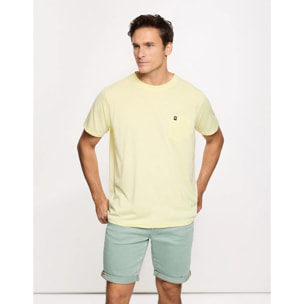 Camiseta Manga Corta Amarillo Pastel - Veira