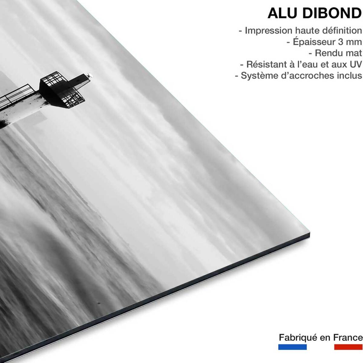 Tableau photo phare de capbreton Tableau alu Dibond