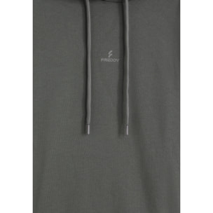 Tuta uomo in cotone con felpa cappuccio