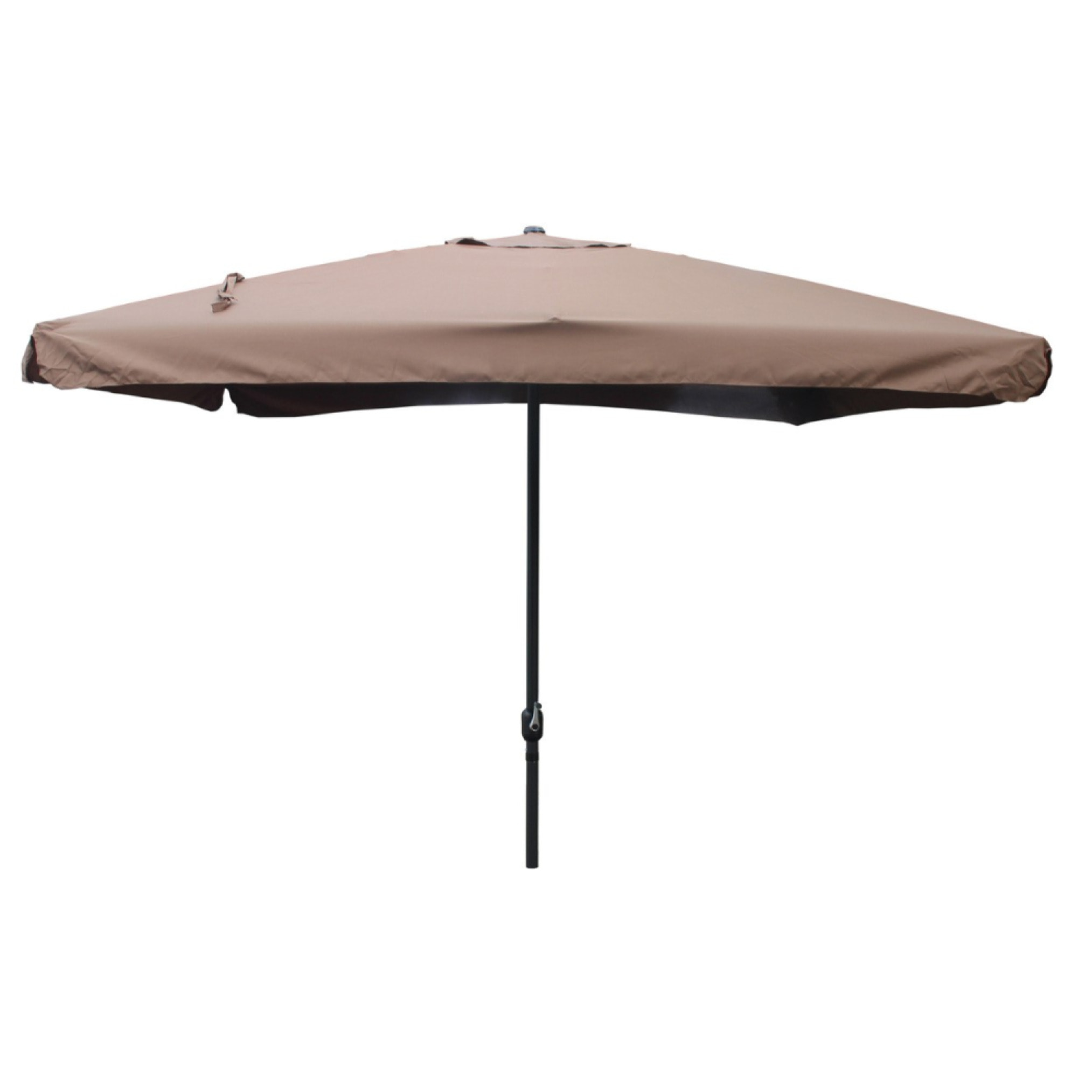 Parasol  marron  carré 2,95 x 2,95 m PALMIA
