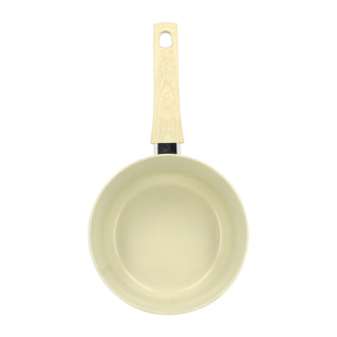 Casserole en revêtement céramique 20cm crème - tous feux COLORAMA