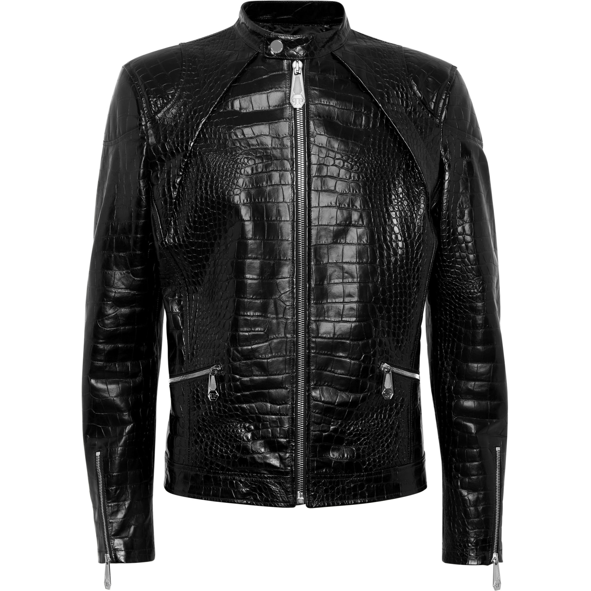 PHILIPP PLEIN Chaqueta Moto de cuero COCCO